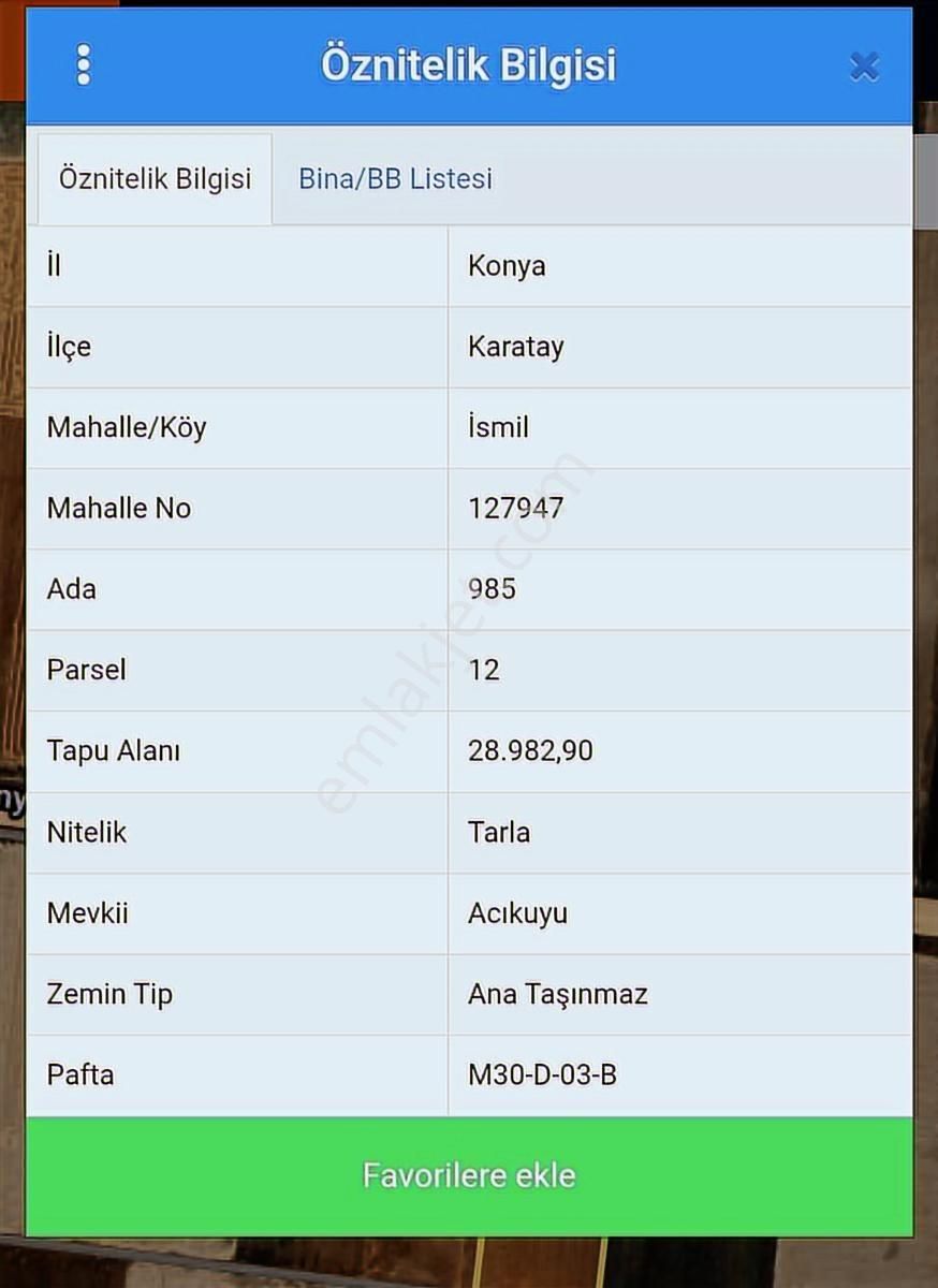 Karatay İsmilde 28.982 M²tek Tapulu Tarla Anayola Cephe - Görsel 3