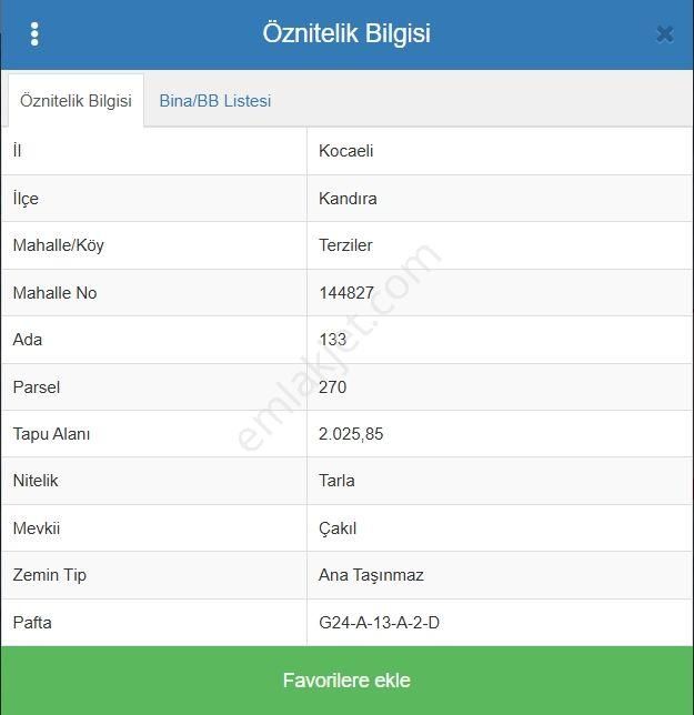 Kocaeli Kandıra Terziler Mahallesinde Satılık Tarla - Görsel 2