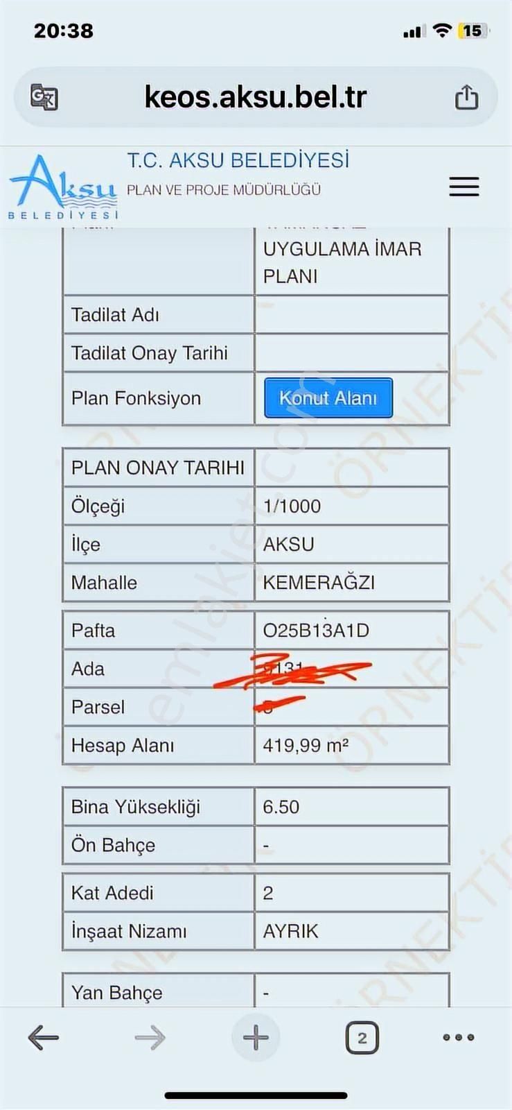 Kemerağzında Satılık İmarlı Villa Arsası - Görsel 3