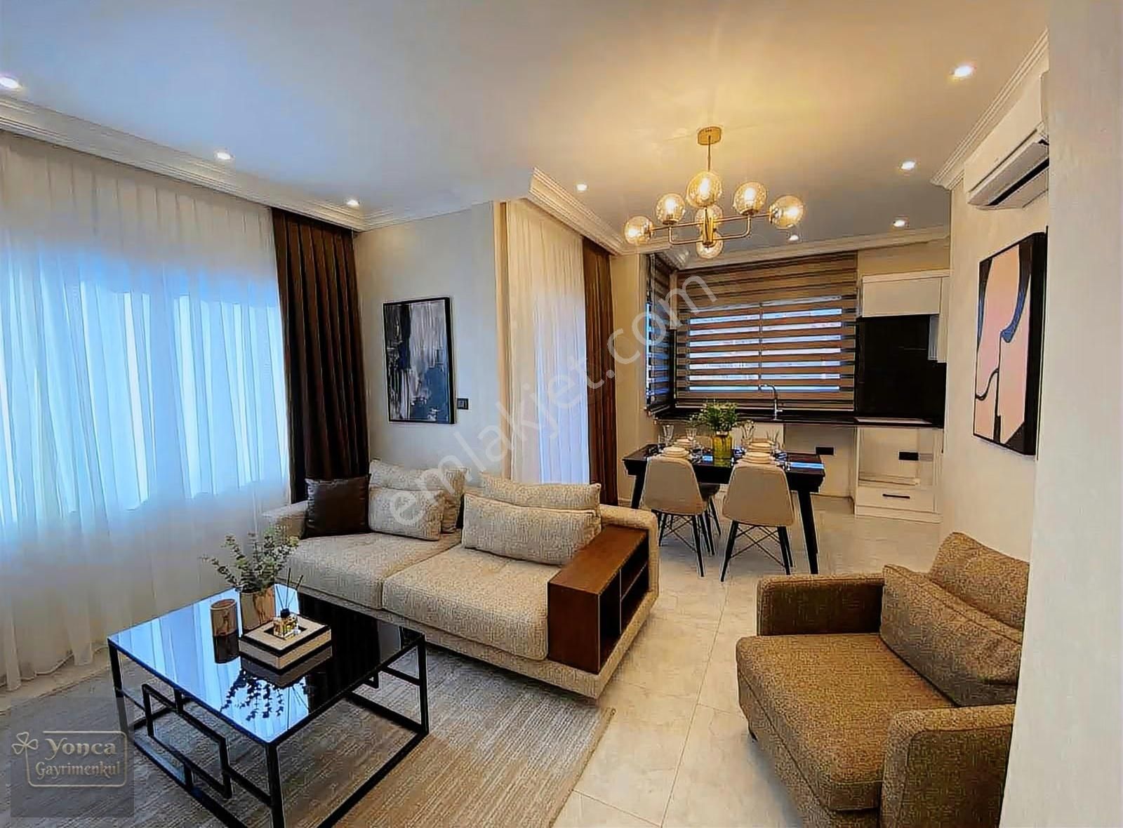 Alanya Kleopatra Denize 100 Metre Havuzlu Full Eşyalı 4+1 Dubles - Görsel 14