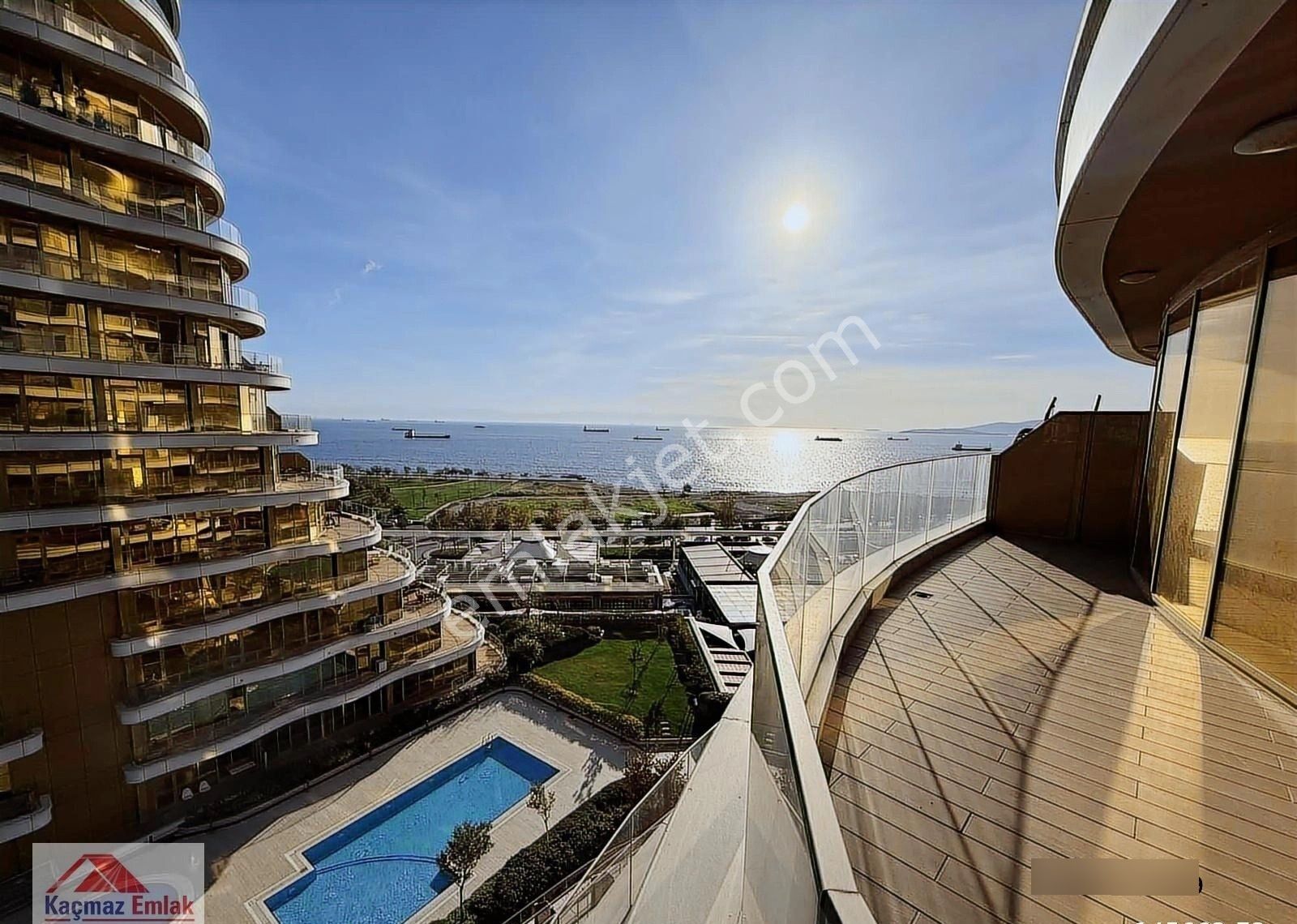 İstmarina Kiralık 2+1 Geniş Teras Eşyasız Deniz Manzaralı - Görsel 27