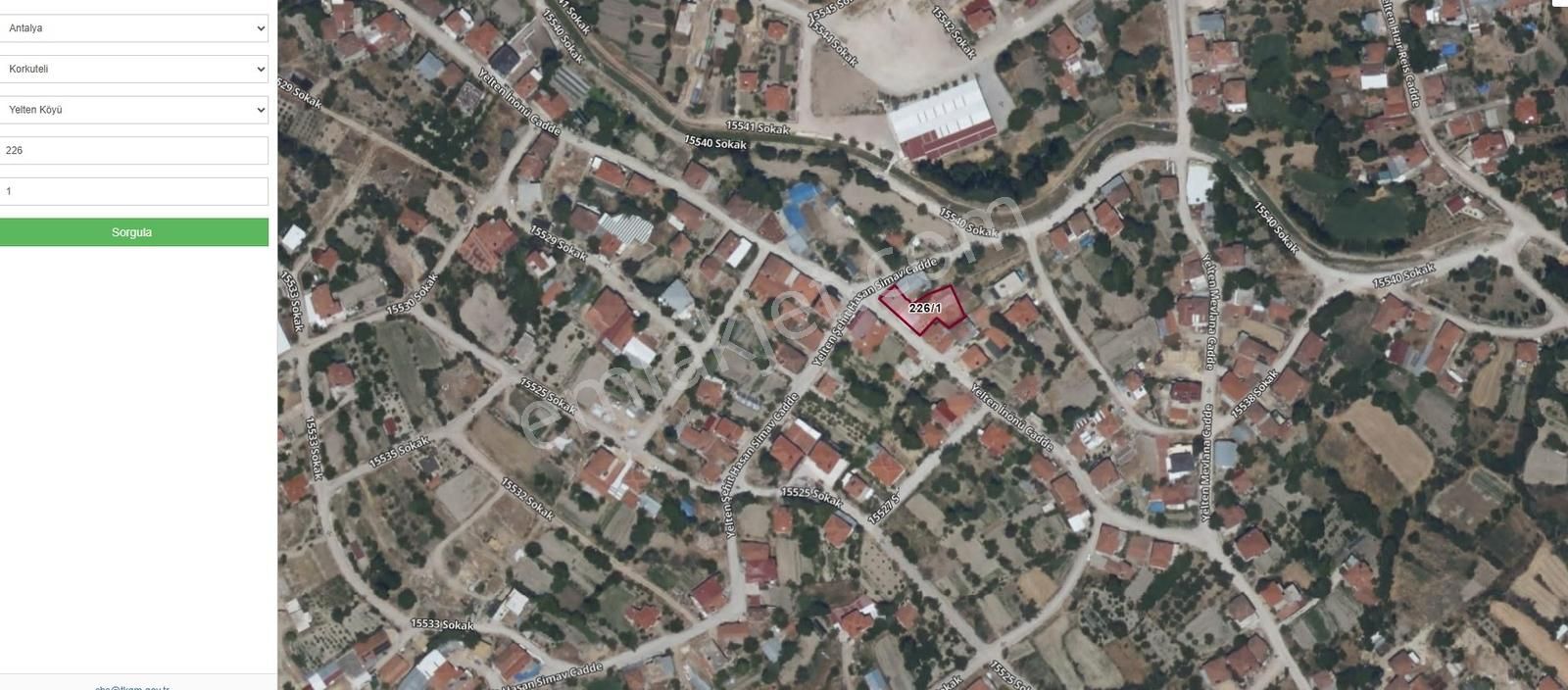 Korkuteli Yelten 445 M2 Köy İçi Satılık Hisse Bahçe - Görsel 2