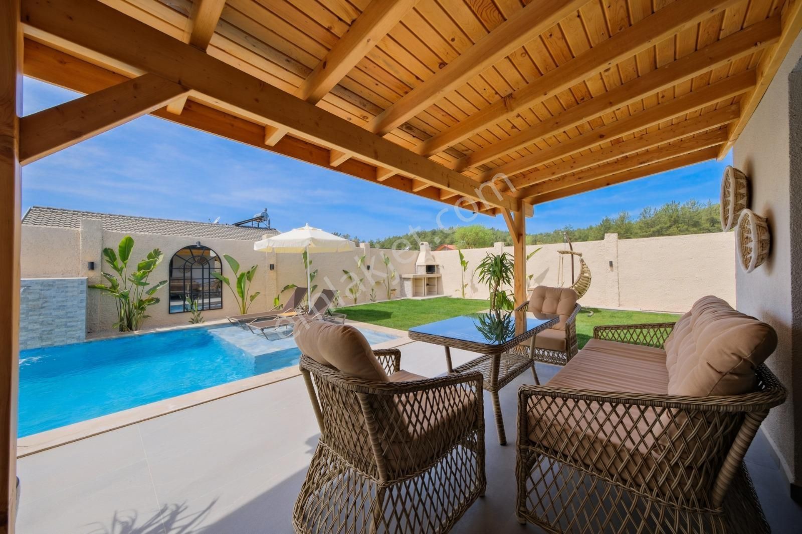 Stoptan Kayaköy 2+1 Eşyalı Lüks Ve Konforun Buluştuğu Özel Villa - Görsel 26