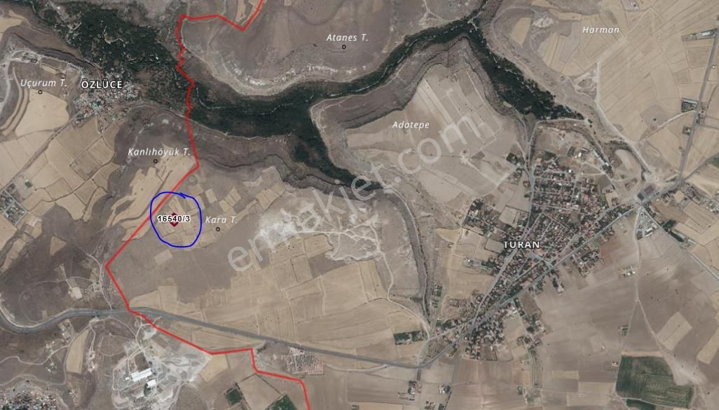 Turan Mah. 1.075 M2 Şehir Manzaralı Satılık Temiz Parsel - Görsel 2