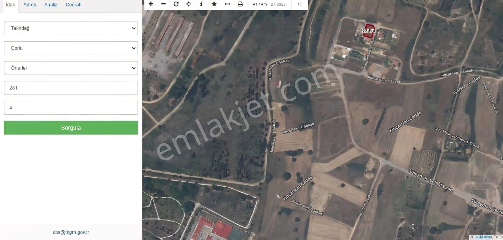 Çorlu Önerler'de 465m2 İmarlı Satılık Arsa - Görsel 2