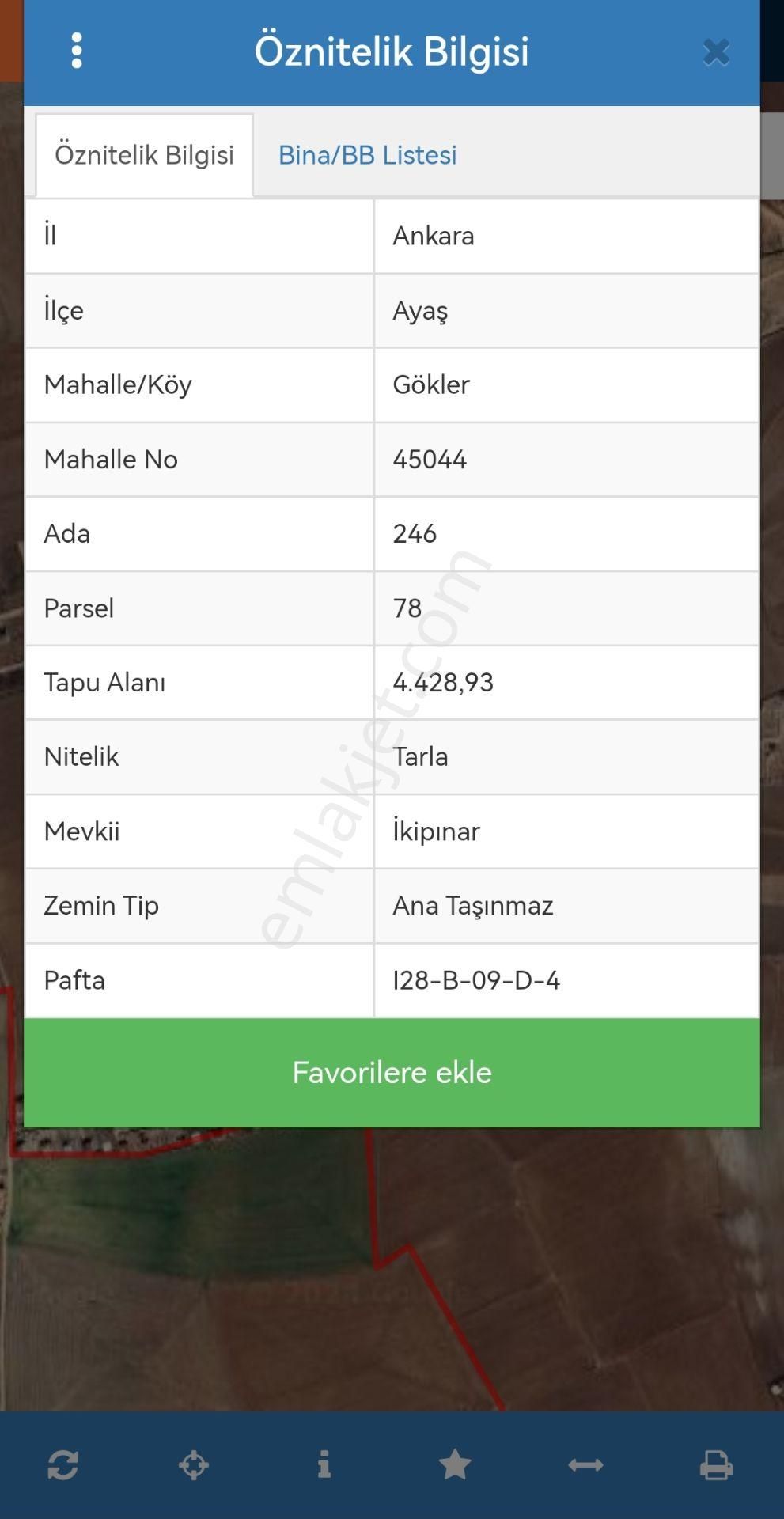 Elif Emlak Tan Ayaş Gökler De Yatırımlık 147 M2 Hisse Tapulu Tarla - Görsel 2