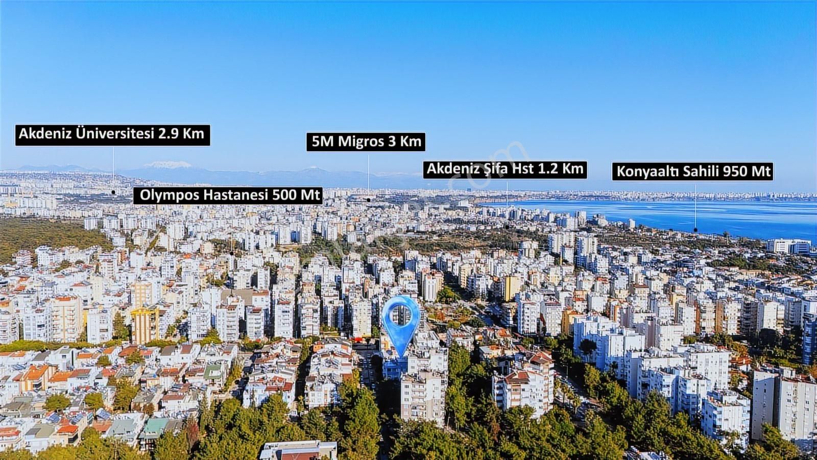 Antalya Konyaaltı Gürsu Satılık 3+1-denize 950m- Katta-ayrı Mutf - Görsel 14