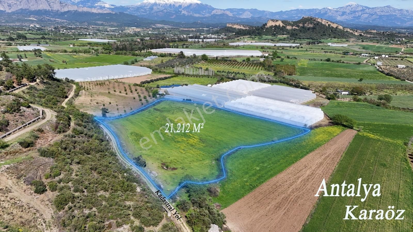 Antalyanın Gözdesi 21 Dönüm Verimli Sera Ve Çiftlik Arazisi