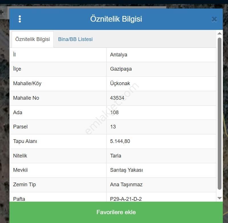 Alanya Gazipaşa Üçkonak 5.144 M2 Satılık Tarla - Görsel 2