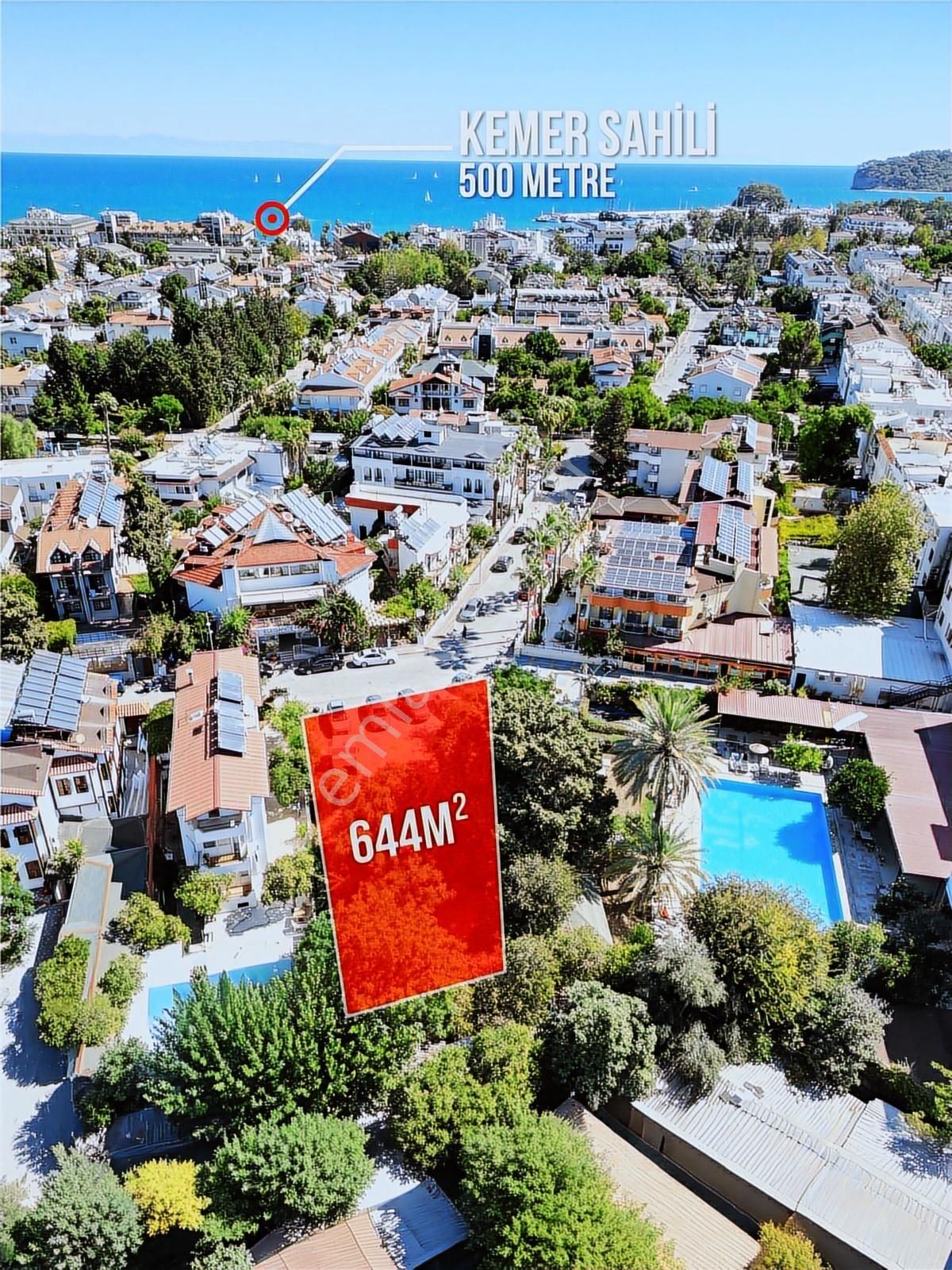 Antalya Kemer'in Kalbinde Eşsiz Turizm İmarlı 644 M2 Köşe Arsa - Görsel 3