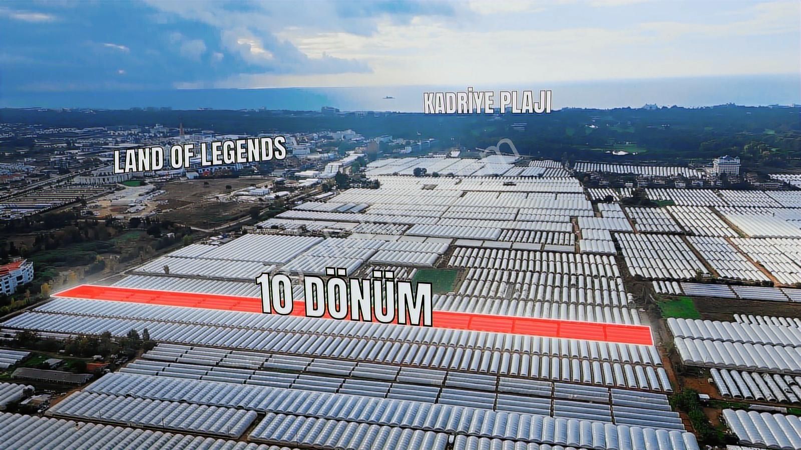 Belek Kadriye'de Yatırımlık Sera Alanı Satılık 10.796 M2 Tarla