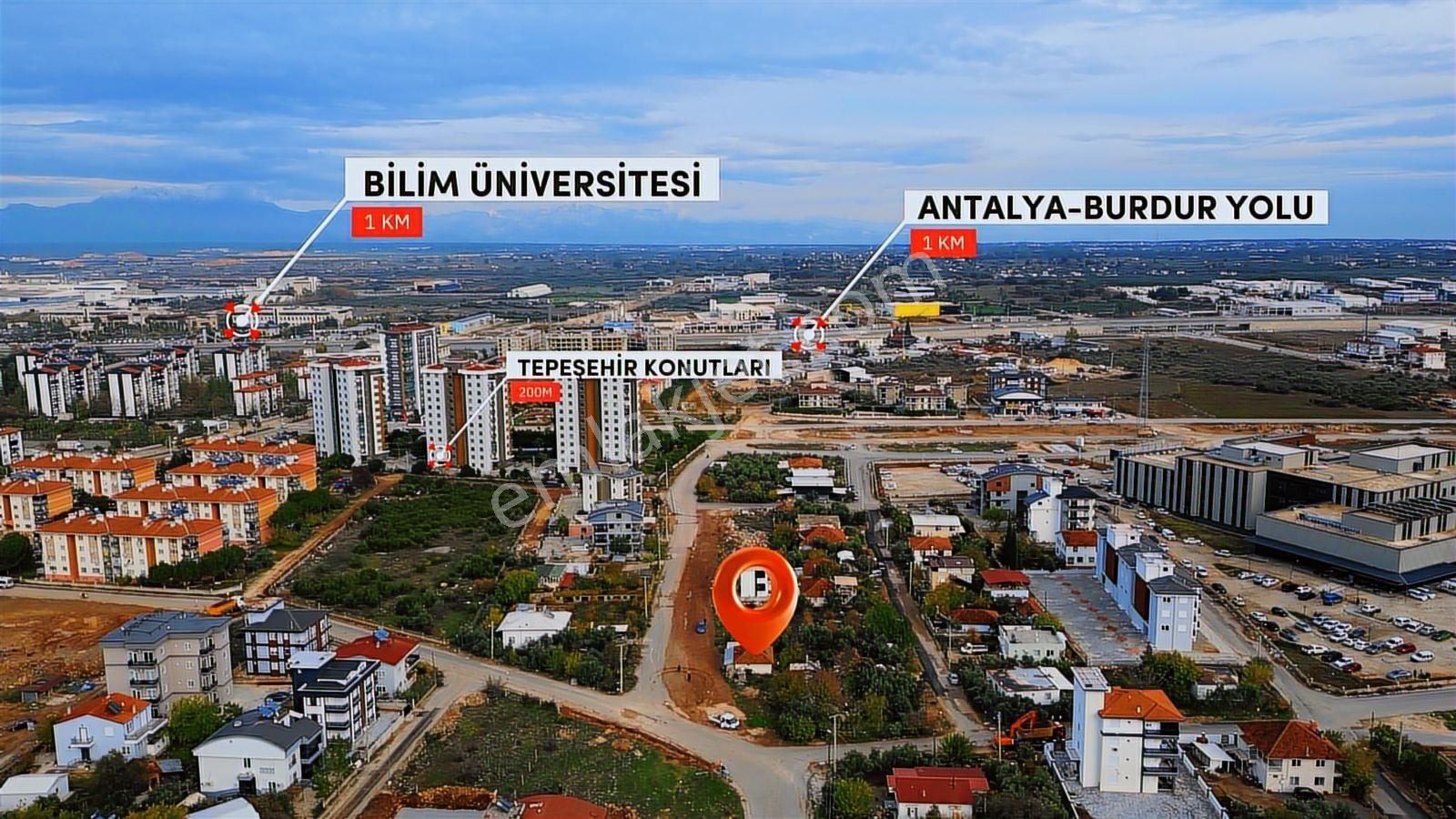 Döşemealtı Devlet Hastanesi Yanında 435m2 Arsa Müstakil Ev - Görsel 2