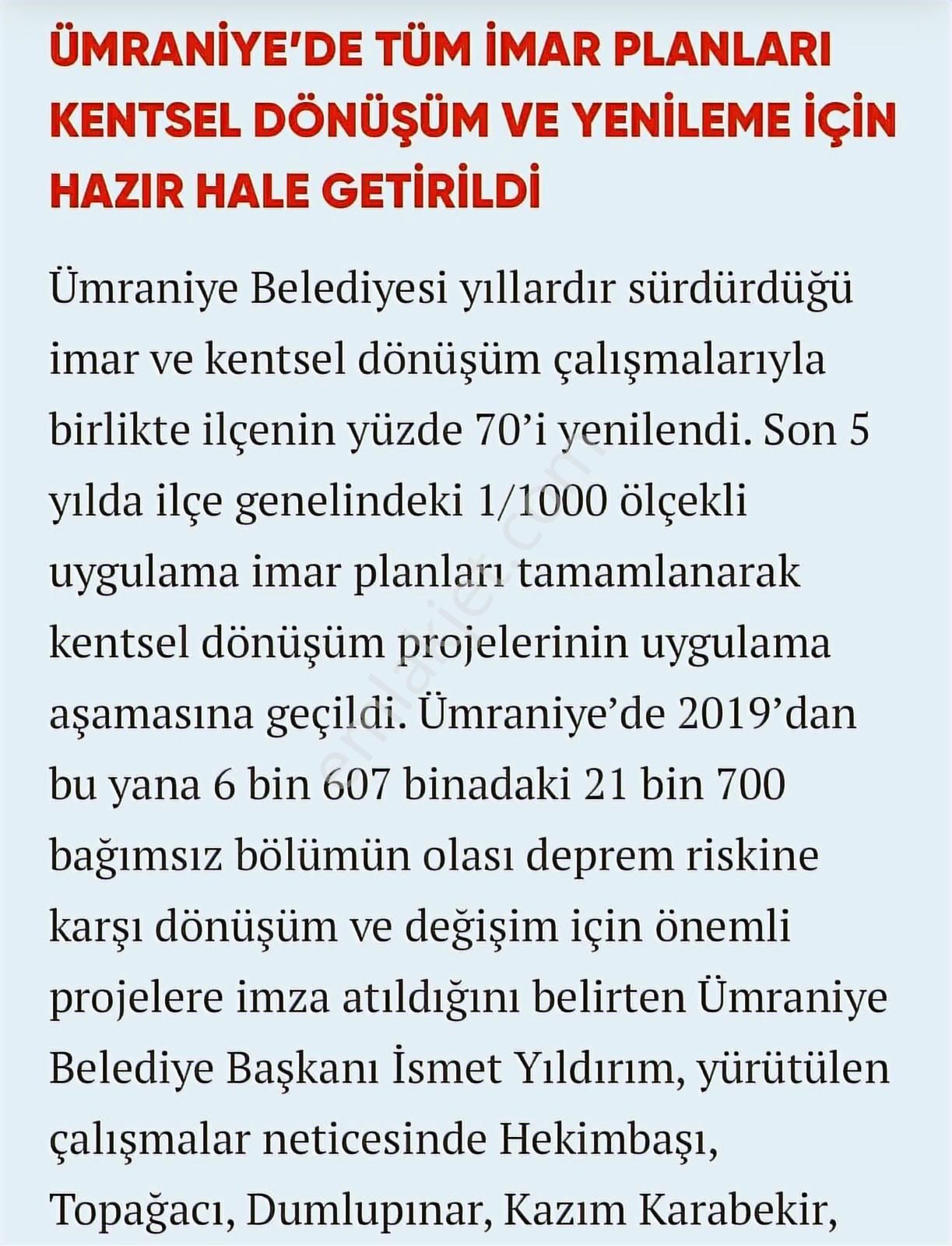 Ümraniye İnkılap Mahallesi 88 M2 Ada Bazında İmarlı Satılık Arsa - Görsel 19