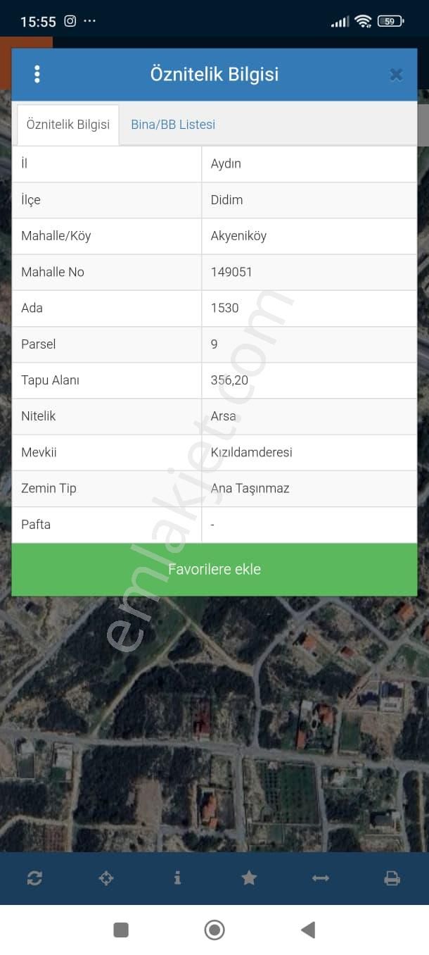 Didim Akyeniköyde Bodrum Milas Yoluna Yakın 356 M2 İmarlı Villa Arsası - Görsel 3