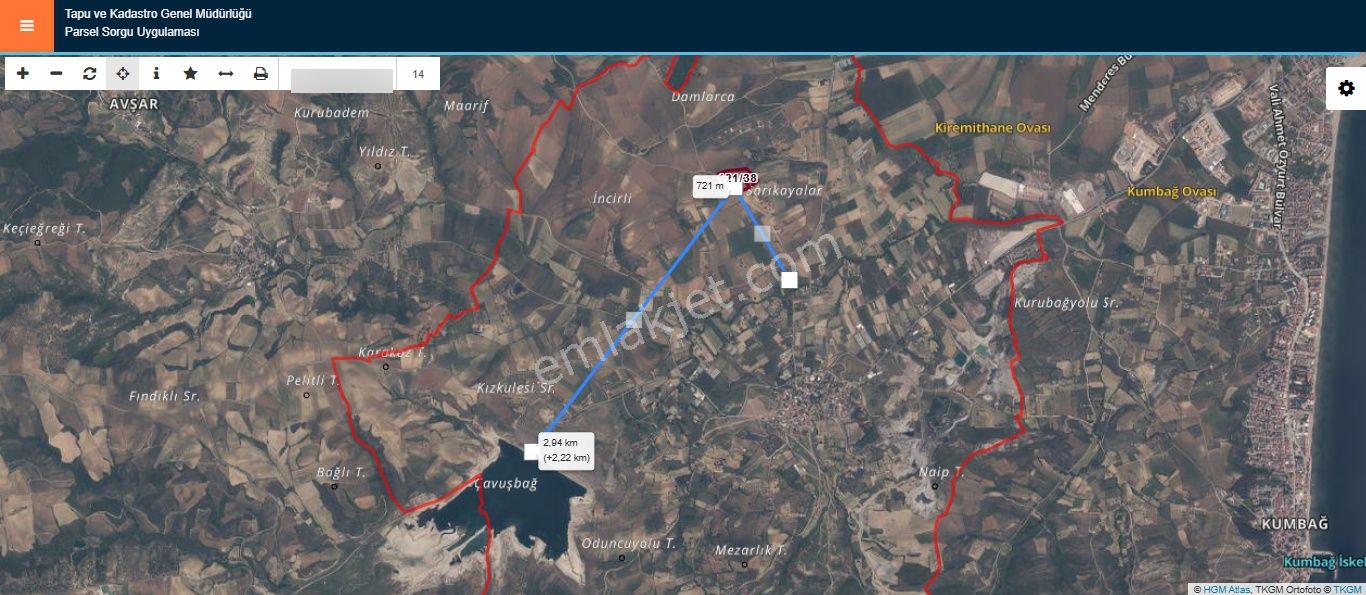 Tekirdağ Süleymanpaşa Naip Mahallesi Kiralık 20 Dönüm Tarla - Görsel 3