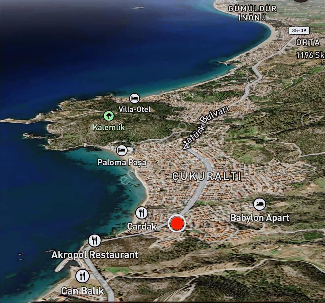 Özdere Çukuraltında Bahçe Katı 2+1 Daire,denize 215m - Görsel 2