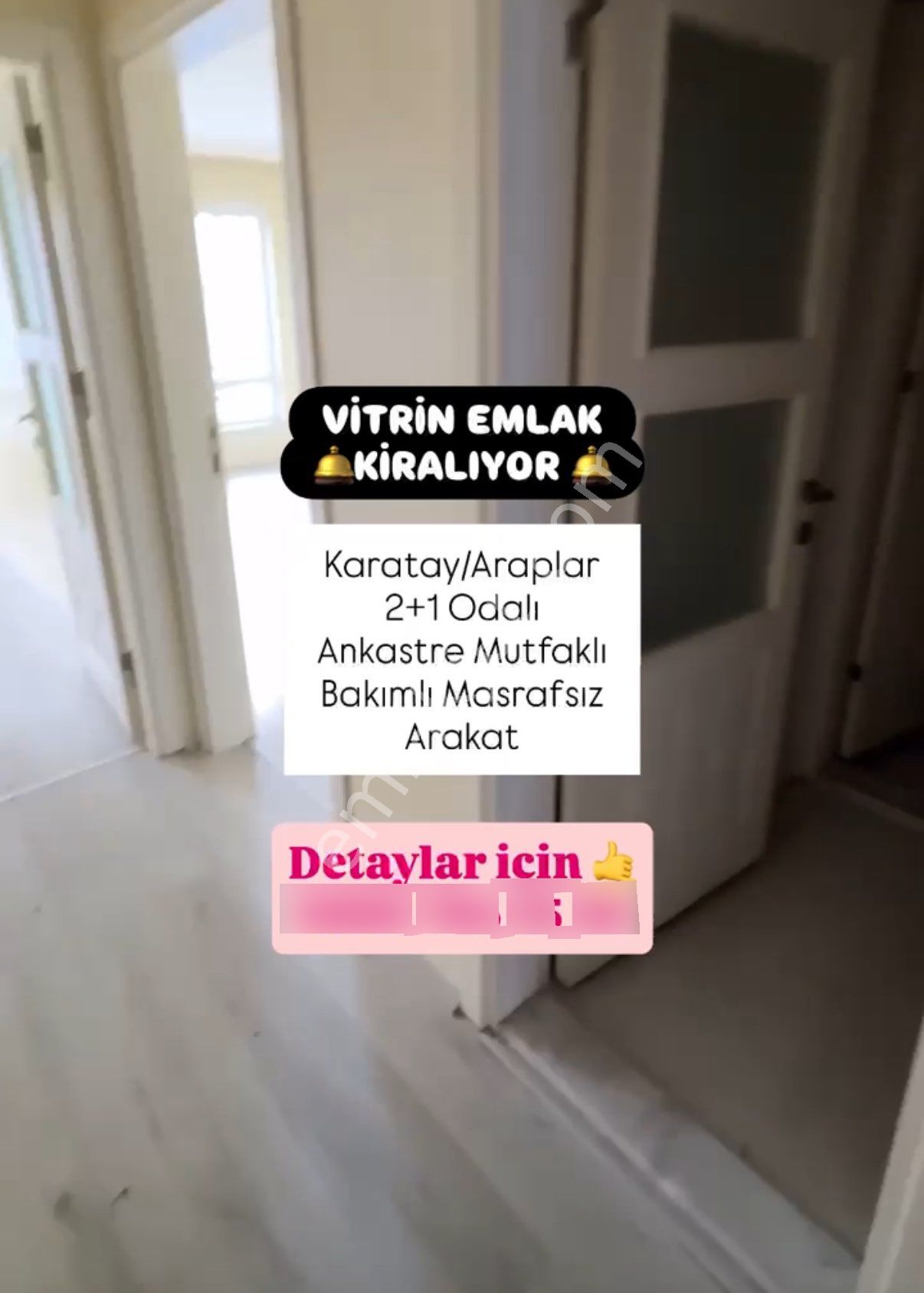 Karatay Araplar Mh. Bakımlı Arakat Kiralık Daire - Görsel 17