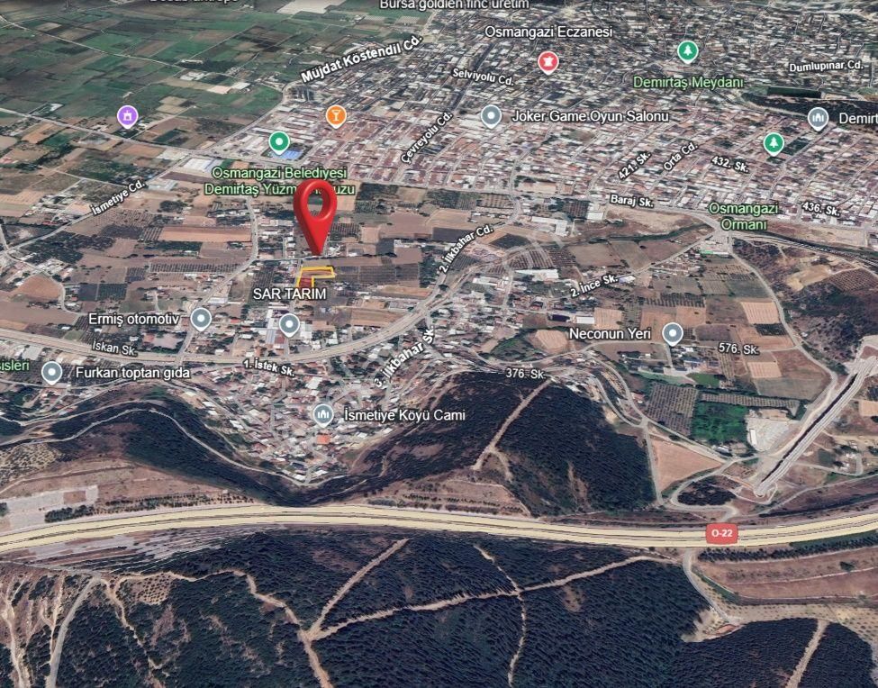 Bursa Osmangazi İsmetiye De Yola Cepheli Satılık Tarla - Görsel 6
