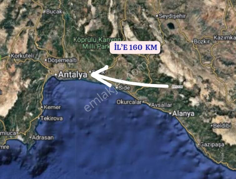 Antalya Gündoğmuş Narağacı Köyünde 97 M² Tarla Satılıktır - Görsel 6