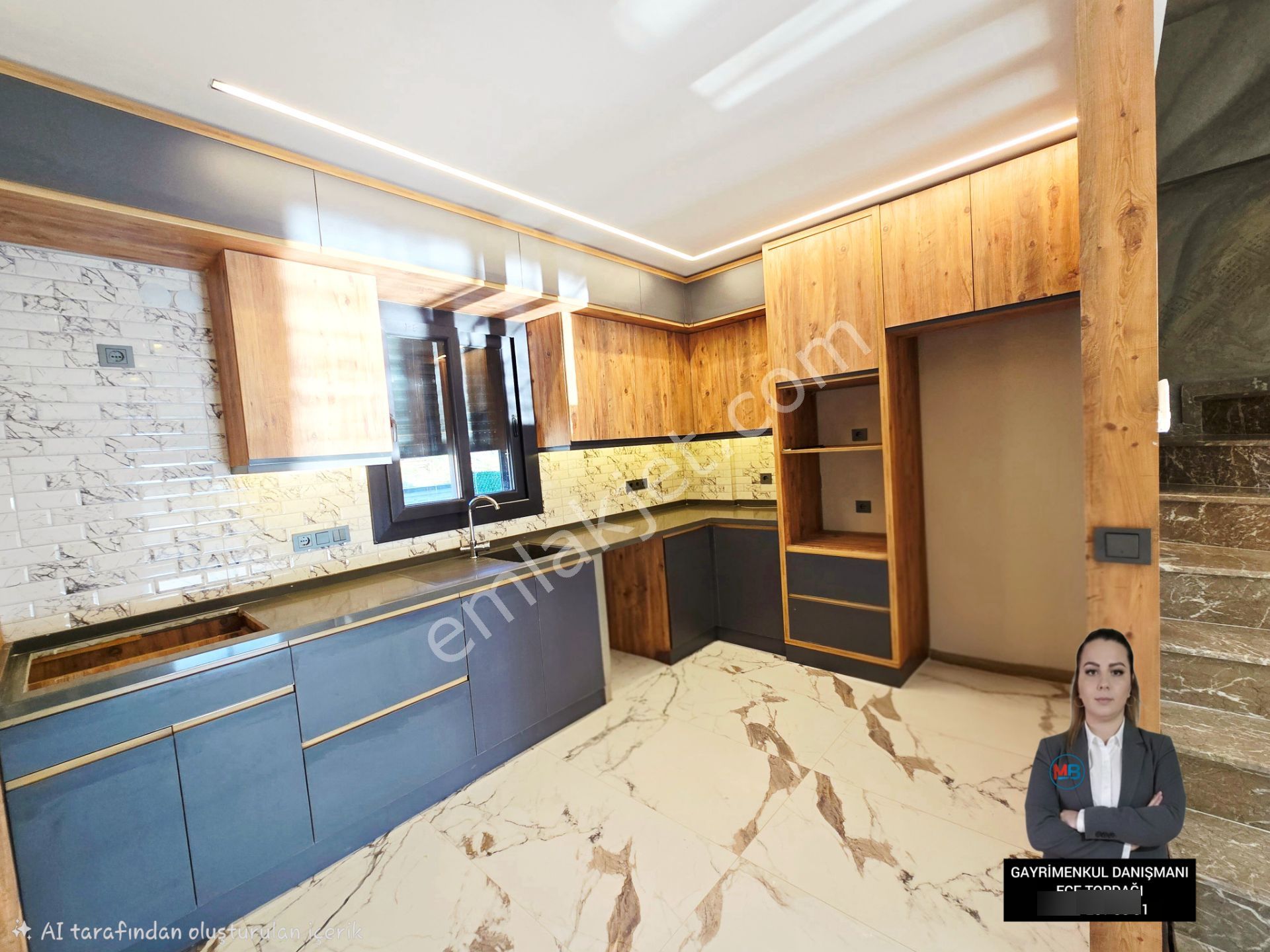 Didim'de Satılık 4+1 Tripleks Sıfır Müstakil Bahçeli Otoparklı Ön Cephe Villa - Görsel 15