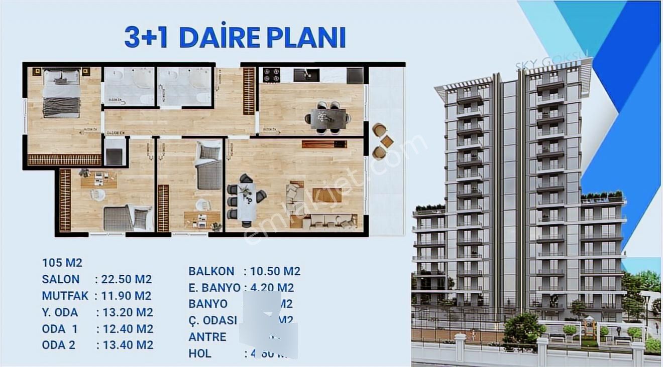 Emlakmülk'ten Yukarıyurtçu'da 3+1 Projemizde Son Fırsatlar - Görsel 12