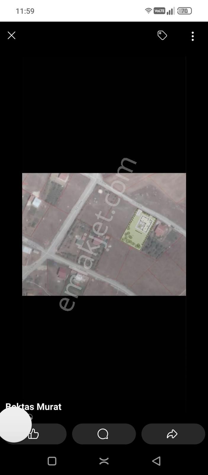 Fazelden Yol Kenarı 945 Metrekare İmarlı Villa Arsası Şehre 17km - Görsel 3