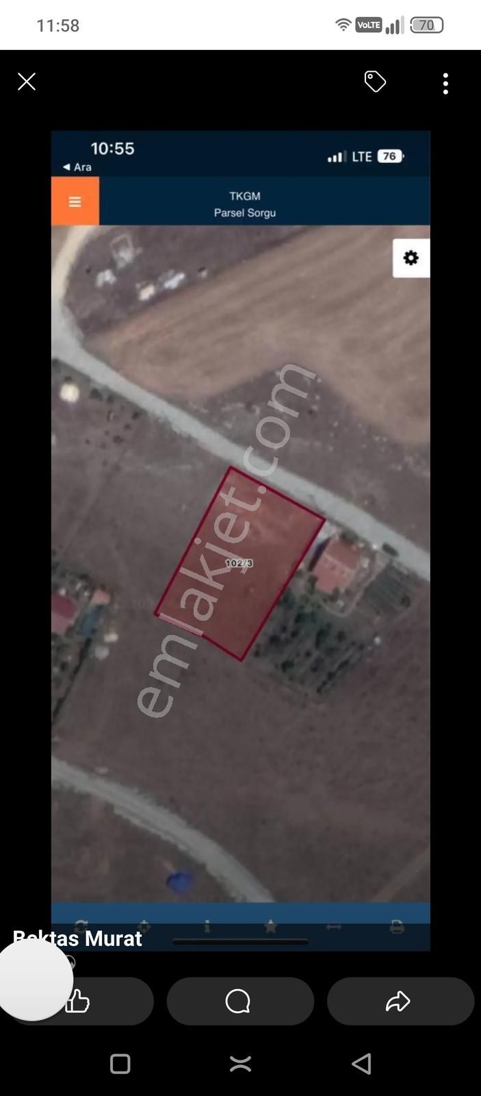 Fazelden Yol Kenarı 945 Metrekare İmarlı Villa Arsası Şehre 17km - Görsel 6