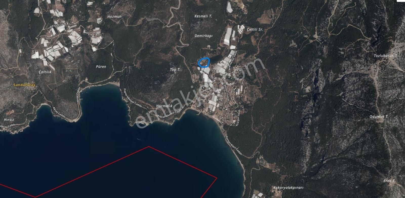 Antalya Kumluca Karaöz En Güzel Arsası 5237 M2 Deniz Manzaralı - Görsel 3
