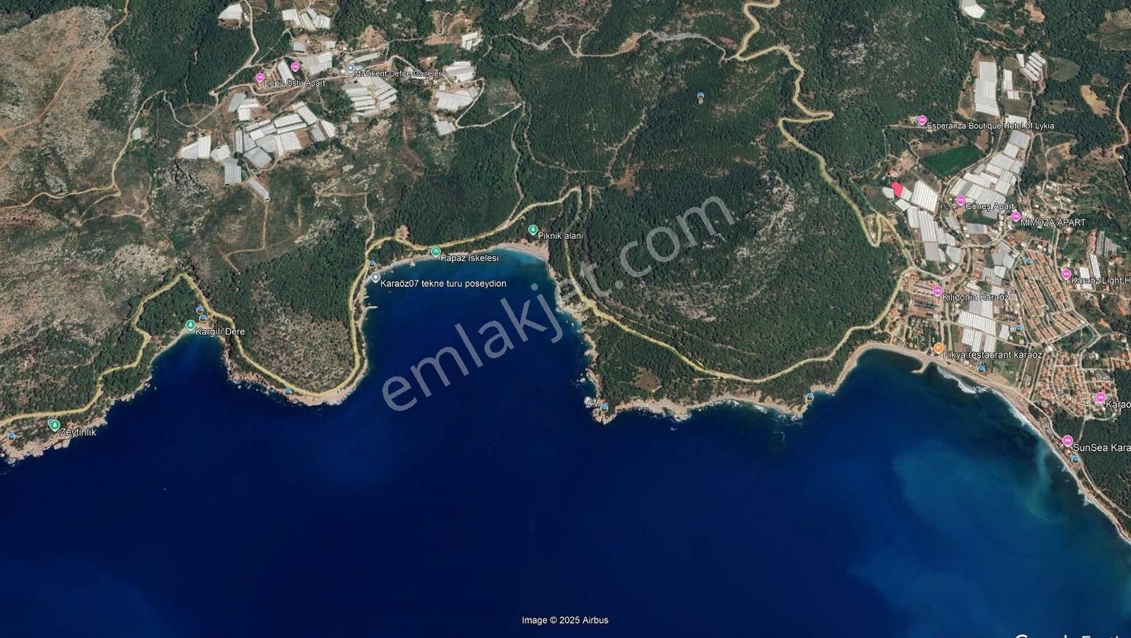 Antalya Kumluca Karaöz En Güzel Arsası 5237 M2 Deniz Manzaralı