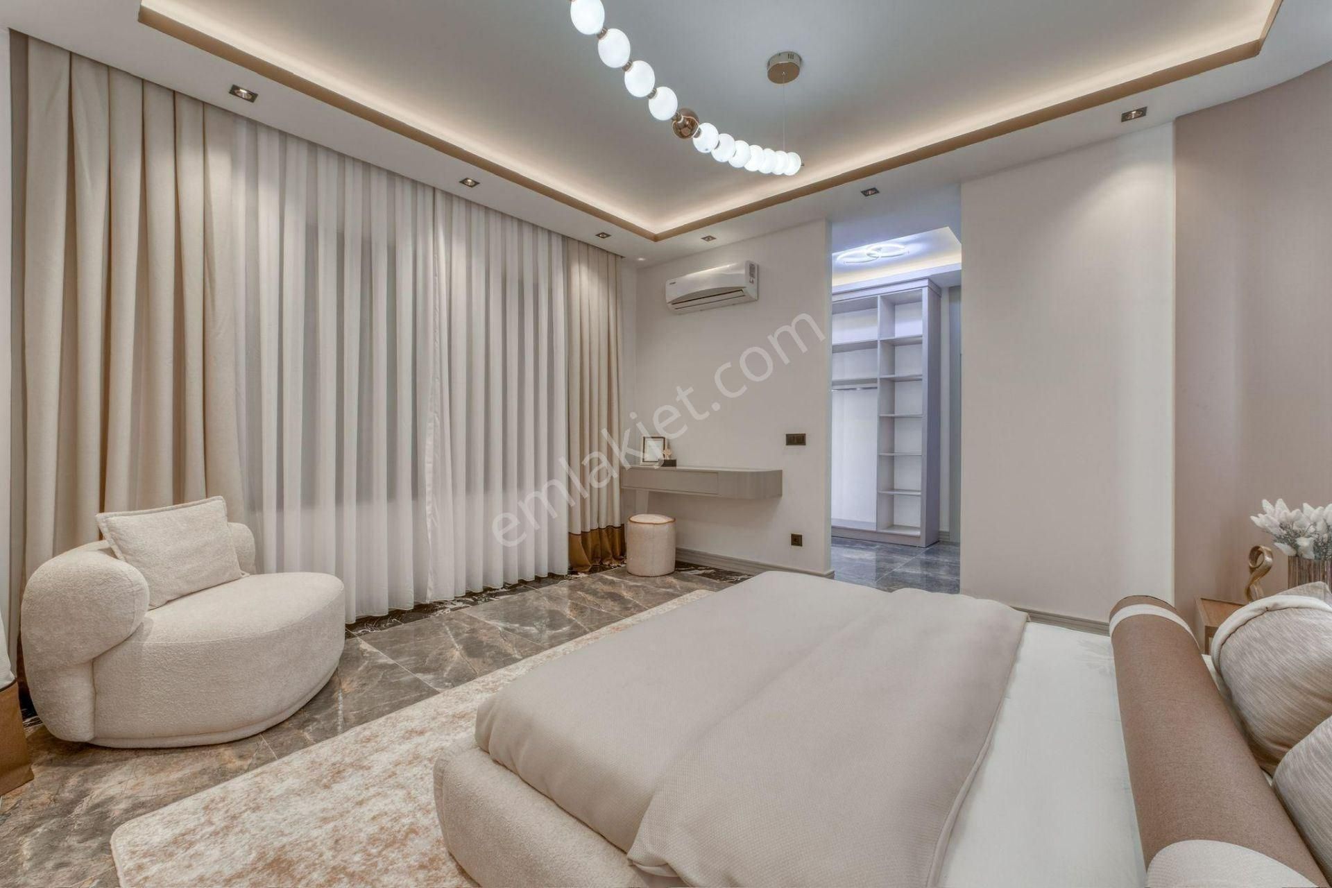 Alanya Bektaş Deniz & Kale Manzaralı Ultra Lüks 7+1 Müstakil Villa - Görsel 15