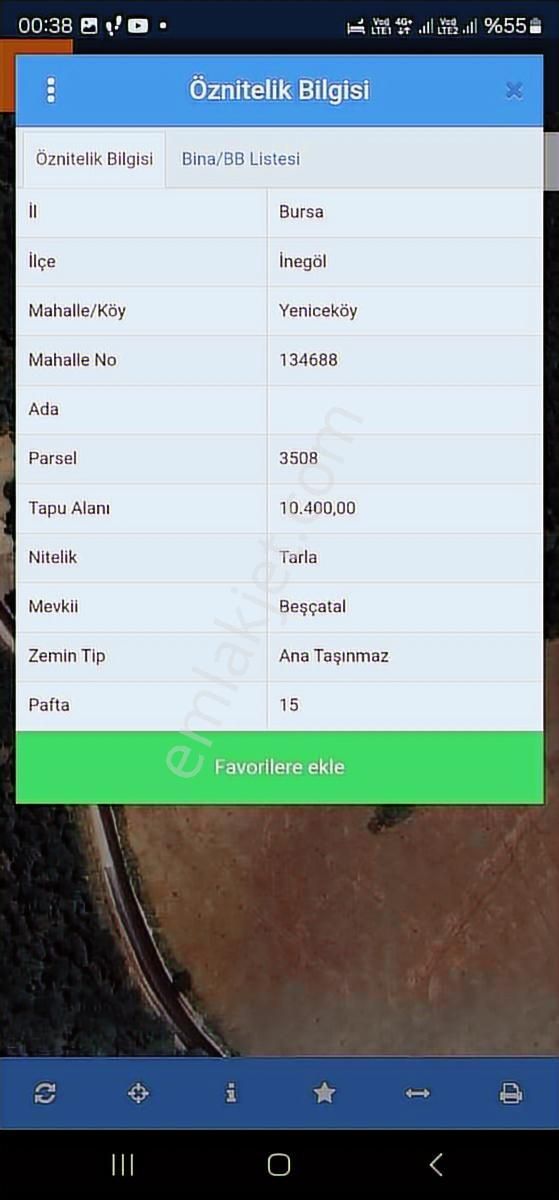 İnegöl Yenice'de Hisseli Kupon Yatırımlık 650 M2 Arazi - Görsel 4
