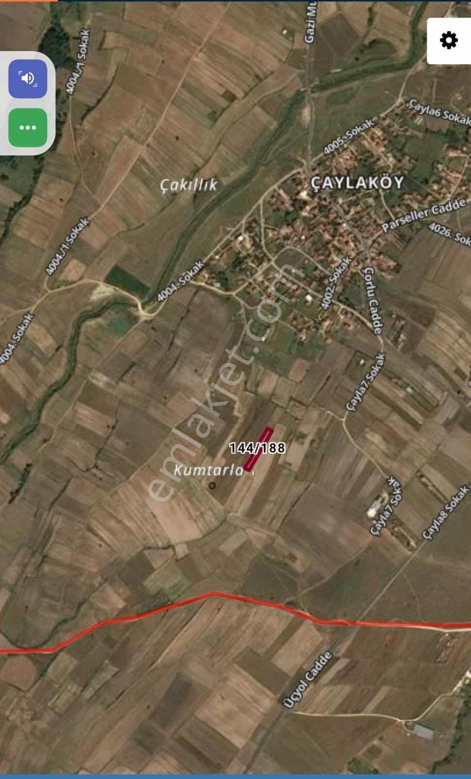 Tekirdağ Saray Çayla Köyü Satılık Tarla