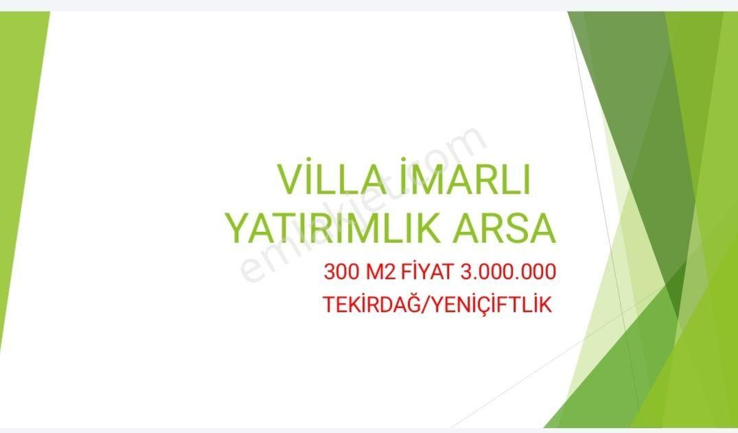 Satılık Yatırımlık İmarlı Arsa Tekirdağ Marmaraereğlisi Dereağzı Mah.
