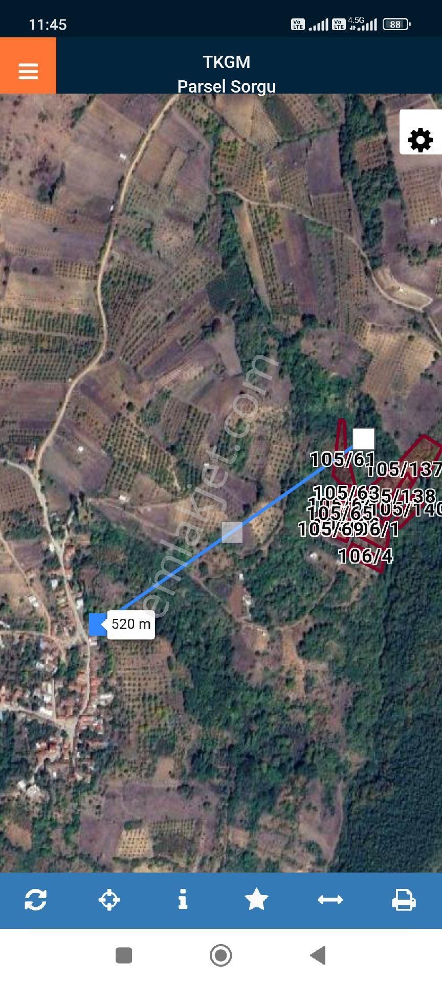 Bursa Yenişehir Yıldırım Köyü,ne 500 Metre Mesafede