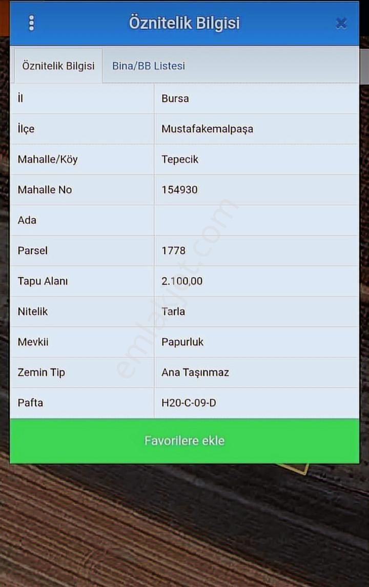 Bursa M.kemalpaşa Tepecik Satılık Tarla - Görsel 12