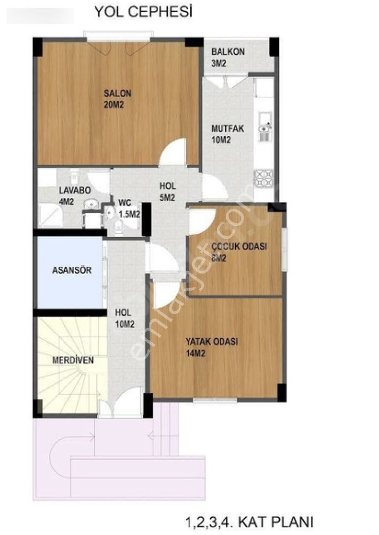 Koru Emlak'tan Satılık 192m2 Arsa Konut İmarlı Projesi Hazır - Görsel 14