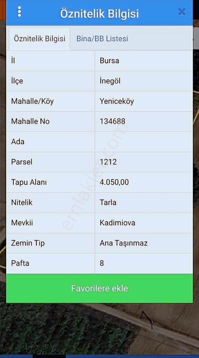 K2 Pera Bursa İnegöl Yeniceköy Tek Tapu 4050 M² - Görsel 17