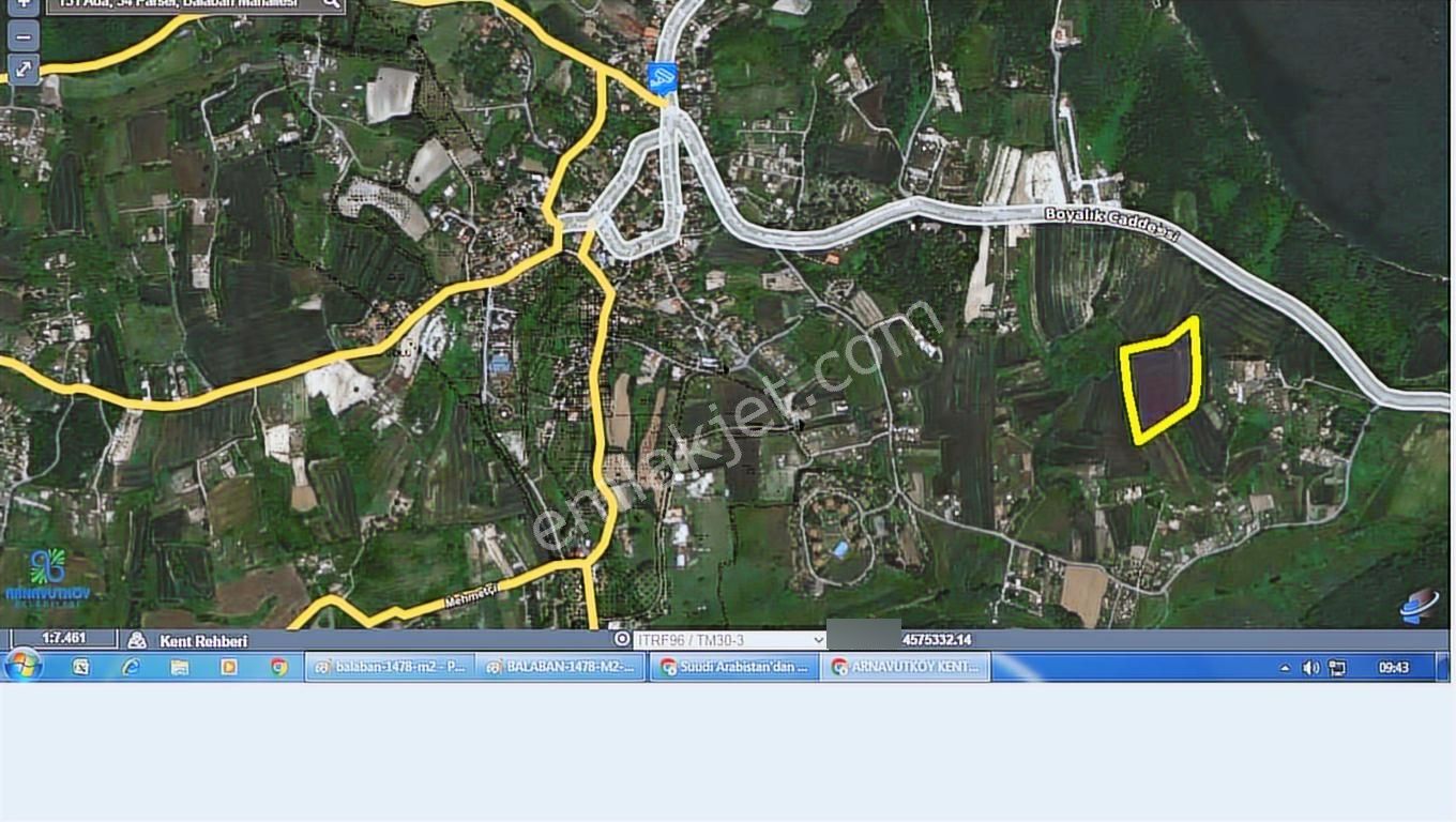 A.köy Balaban Mah. Yatırımlık Hisseli Tapulu1.478 M2 Arsa Satlık - Görsel 4