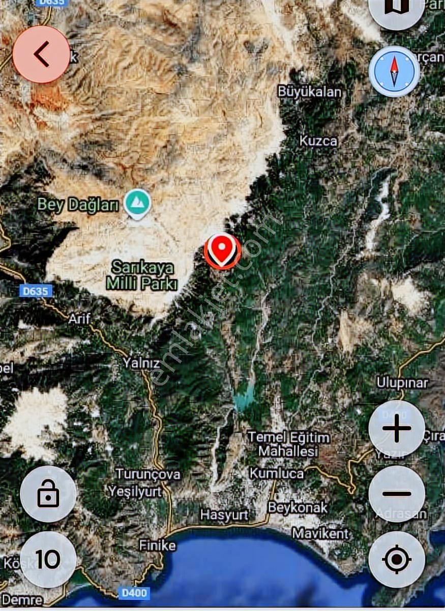 Kumluca Karacaörende Satılık Tek Tapu 2404 M² Tarla - Görsel 4