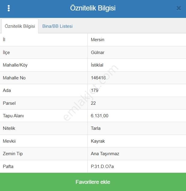 Satılık Tarla Mersin Gülnar İstiklal'de - Görsel 5