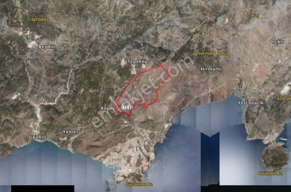 Satılık Tarla Mersin Gülnar İstiklal'de