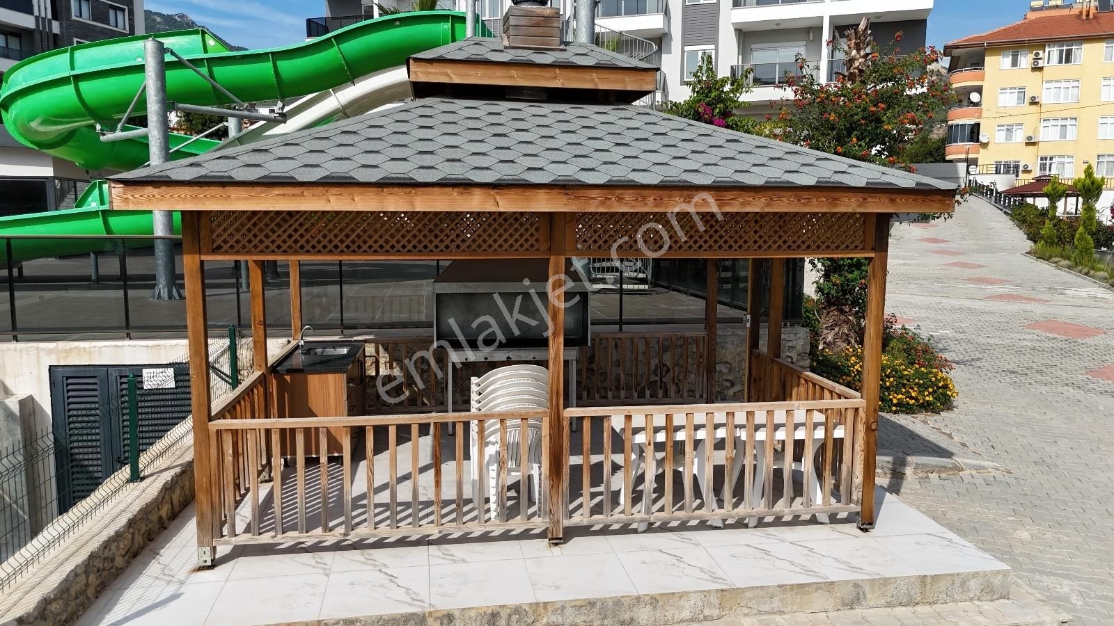 Alanya Oba Olıve Resortta Full Eşyalı 1+1 Satılık Daire - Görsel 20