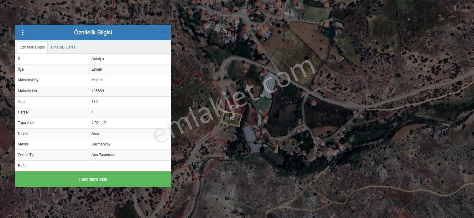 Çağrı Emlak'tan Elmalı/macun'da İmarlı Satılık 2 Parsel - Görsel 4