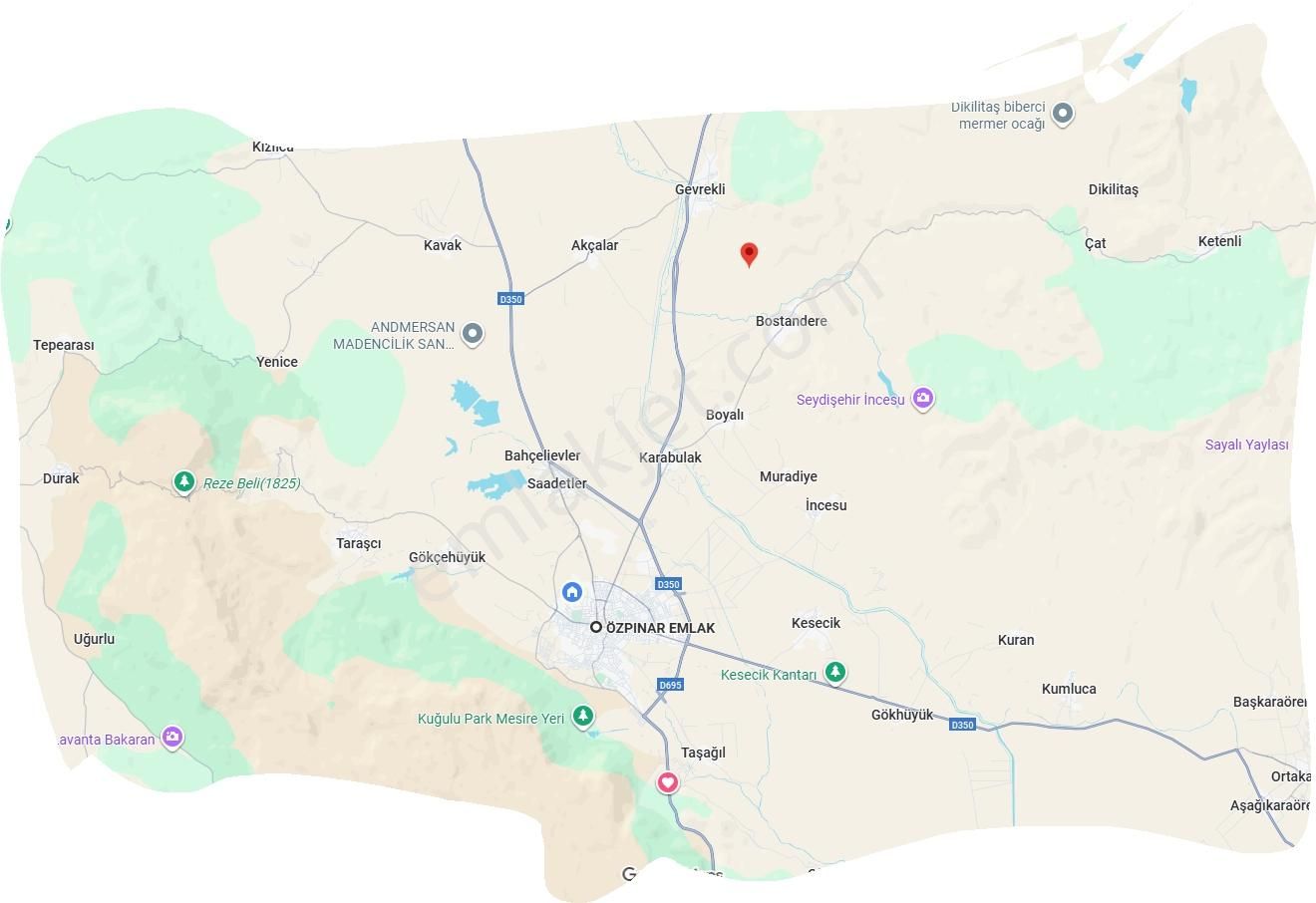 Özpınar,dan Bostandere,de Satılık Tarla 3298 M2 Dağ Yolu Var ! - Görsel 10