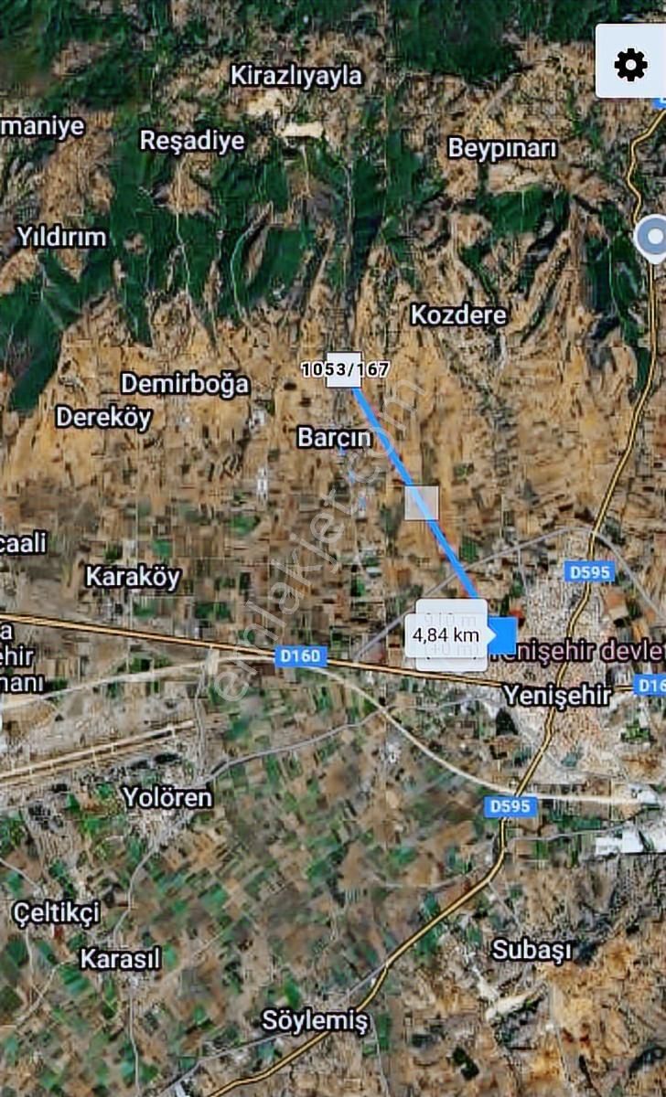 K2 Pera Yenişehir Barçın Hobi Bahçesi 1424 M2 Tek Tapu - Görsel 7