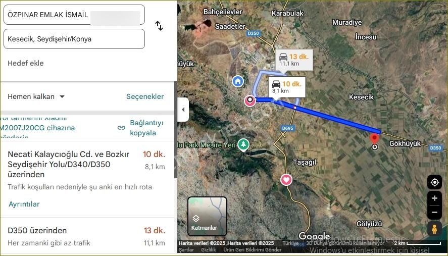Özpınar,dan Kisecik Köyün Karşısı 17 871 M2 Bozkır Yoluna 1 Km - Görsel 8