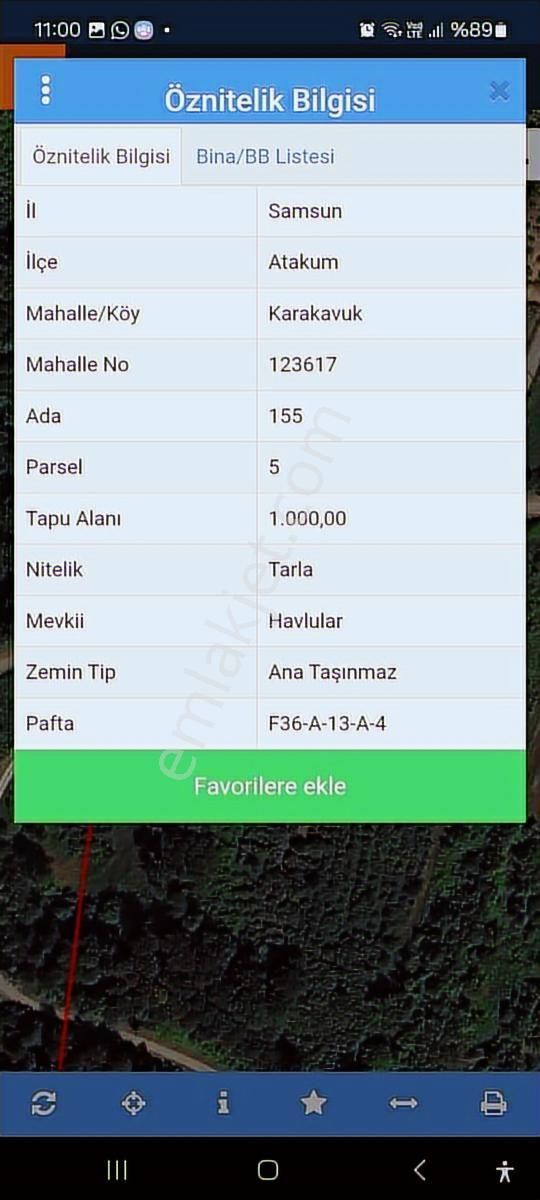 Karakavuk'da Köy Yerleşim Alanı İçinde Satılık Tarla