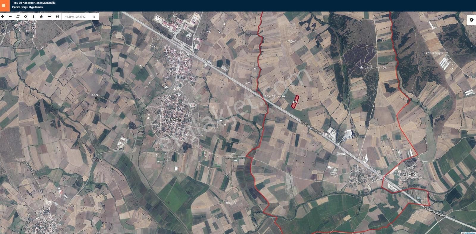 Doğancı Mah. 8.050m2 Müstakil Tek Tapulu Tarla - Görsel 3