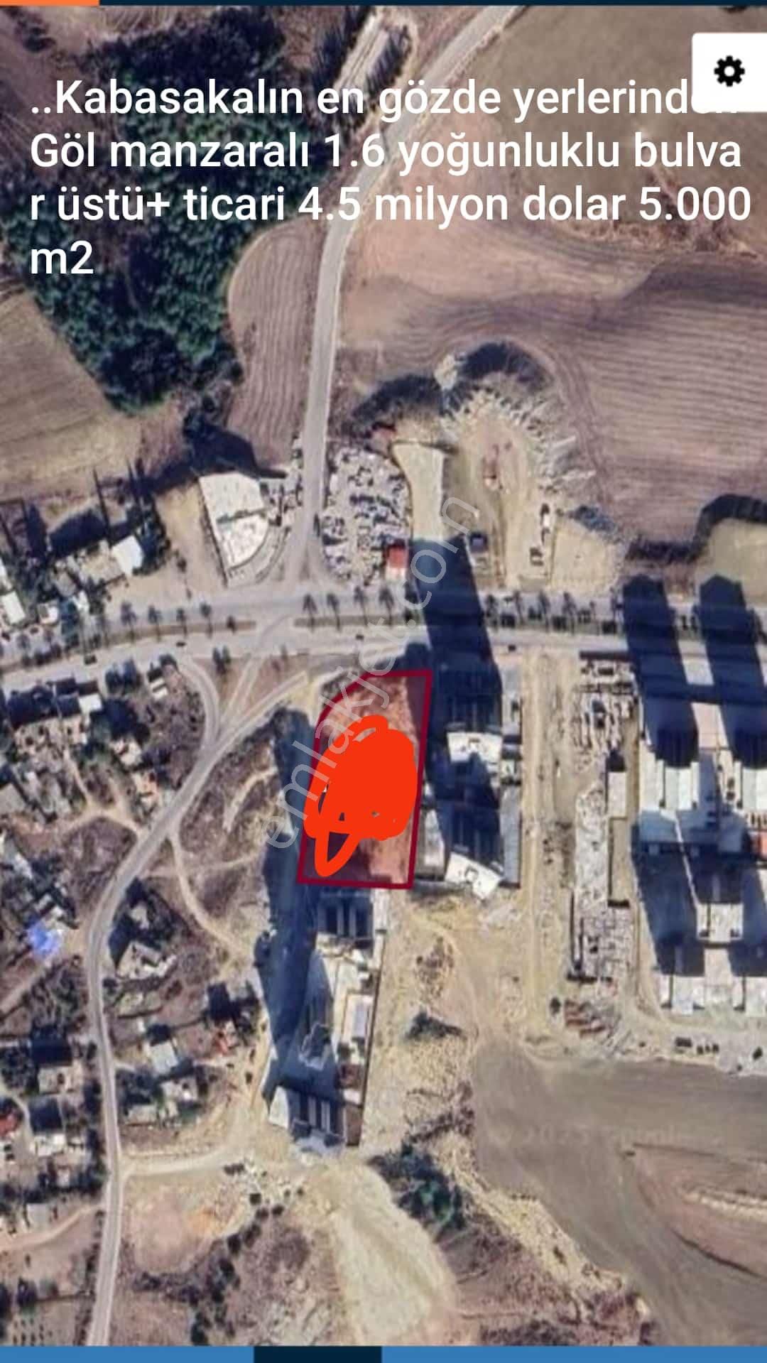 Tek Tapu Kabasakal Bulvar Üzeri Göl Manzaralı 1,6yoğunluk Konut+ticaret 5000m2 Ve Diğer Arsalar