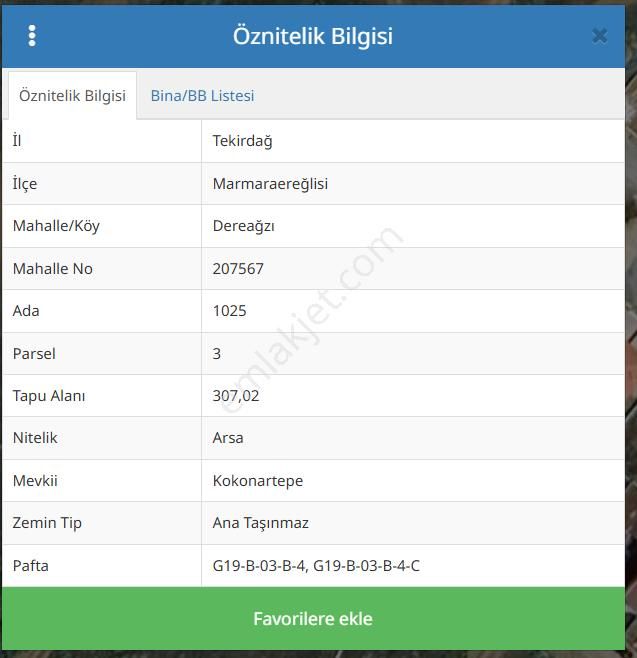 Satılık Yatırımlık İmarlı Arsa Tekirdağ Marmaraereğlisi Yeniçiftlik- Dereağzı - Görsel 2